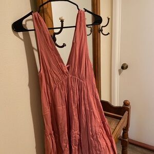 cute womens mauve pink dress size small